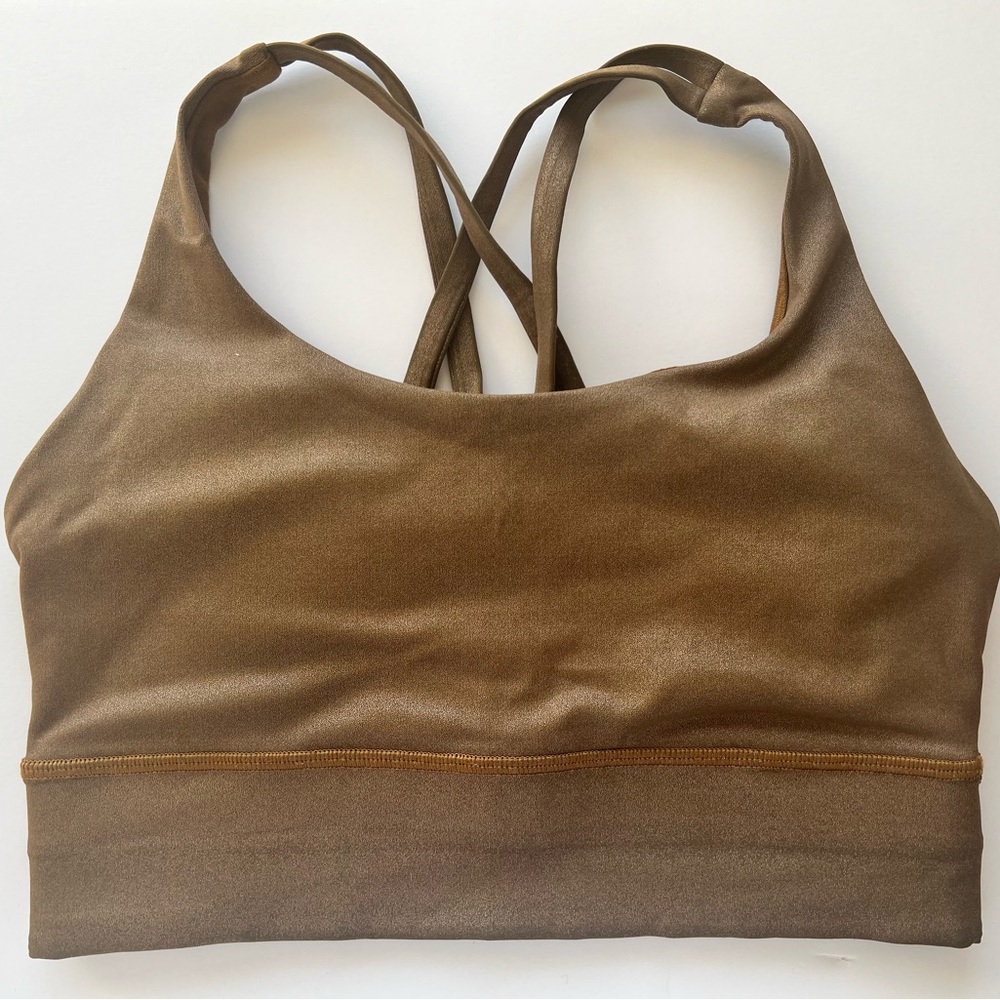Lululemon Limited Edition Bronze Energy Longline Bra Size 6